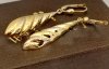 Kolczyki 5cm Krople 3D okazałe Dzień Kobiet złoto 585 