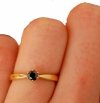  Pierścionek R.13 diamenty 1/0.32ct złoto 585 