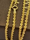 Łańcuszek kordel sznur złoto 585 