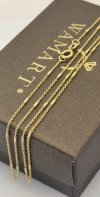 Łańcuch pełny kostki finezja 45cm  złoto 585