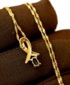 Naszyjnik pętla diament 4/0,02cT szafir złoto 585