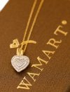 Naszyjnik SERCE diament 52/0.08ct złoto 585
