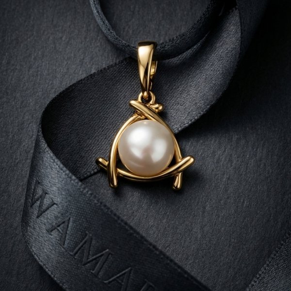 Wisior z perłą złoto 585