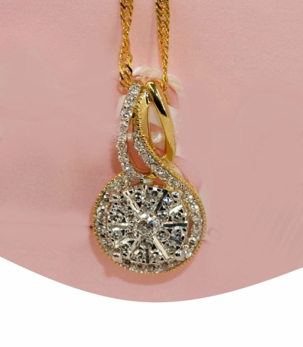 Naszyjnik  brylanty  52/0.2cT   złoto 585