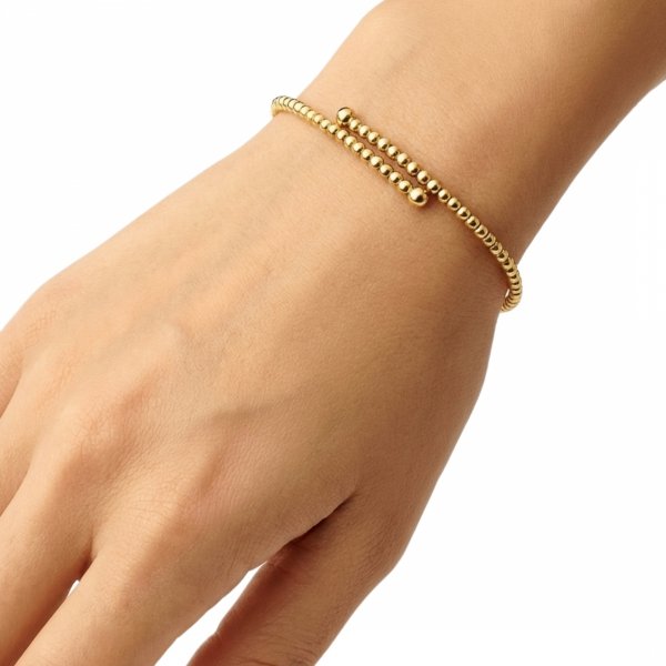 Bransoletka z motywem kul złoto 585 