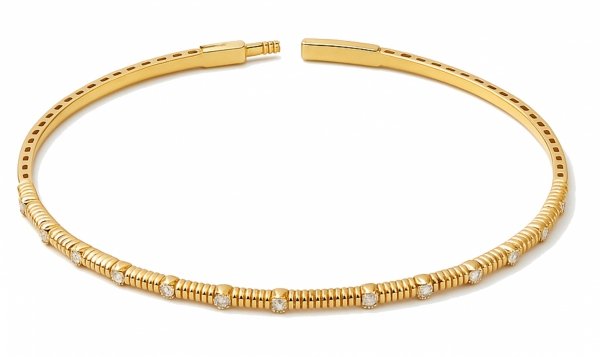 Bransoletka flexi z diamentami 13/0,2 ct złoto 585