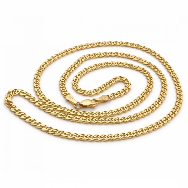  Łańcuch pełny 50cm o splocie monalisa złoto 585 