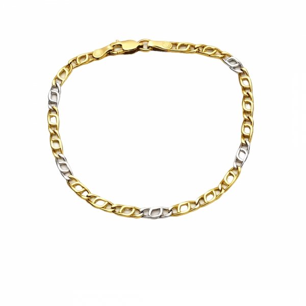  Bransoletka 19.5cm bawole oko kolor  złoto 585