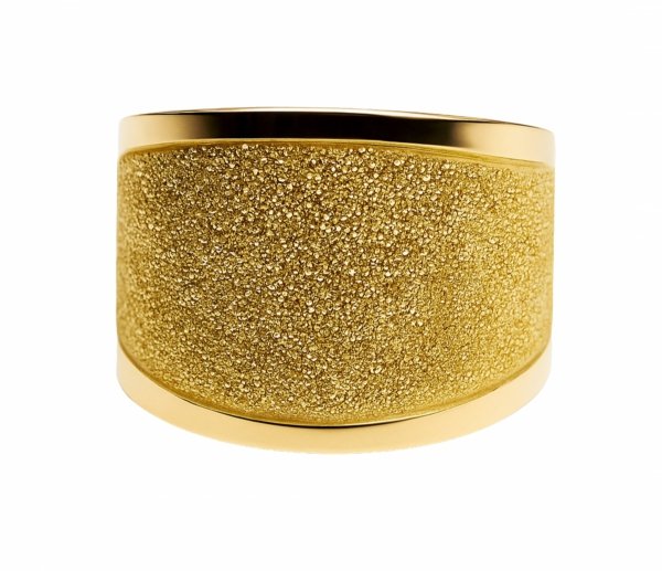 Pierścionek szeroka druza R.16 złoto 585