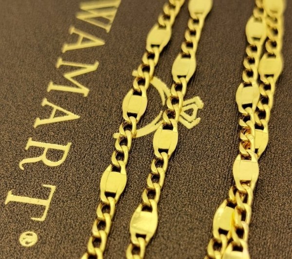 Łańcuch finezja Figaro 45cm  złoto 585