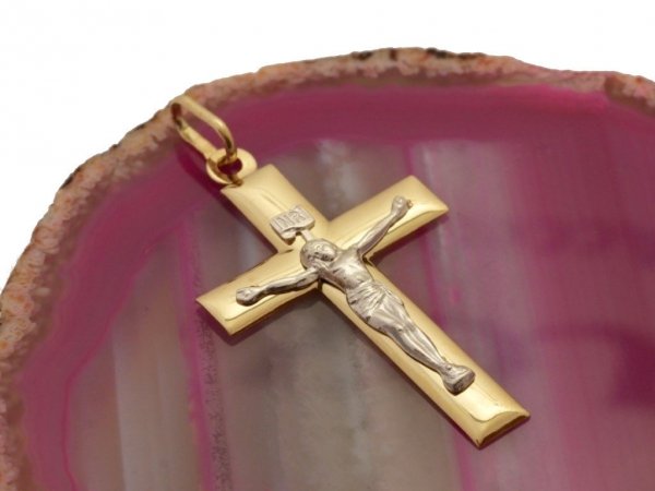 Krzyż KRZYŻYK 4cm złoto 585, 14cT