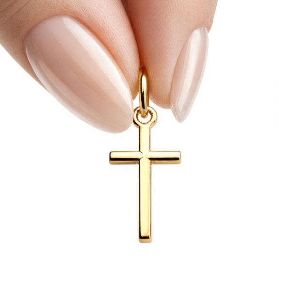 Zawieszka krzyż złoto 585