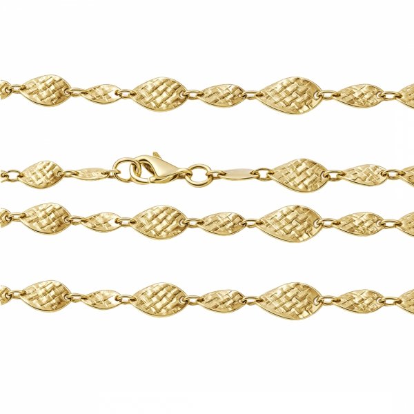 Bransoletka z motywem liści złoto 585