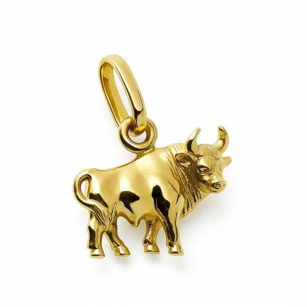 Zawieszka kuta znak zodiaku Byk złoto 585 