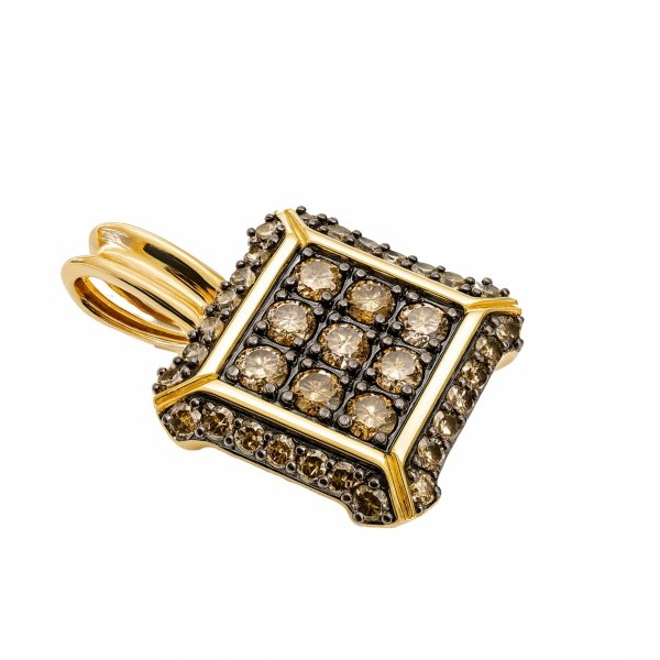 Zawieszka wisior diamenty naturalne złoto 585