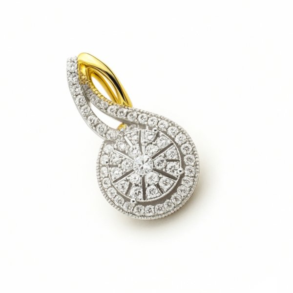  Wisior diamenty naturalne 52/0.2cT  złoto 585