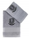 Ręcznik bawełniany frotte PAMES/3663/light grey 50x90+70x140 kpl.