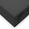 Prześcieradło jersey elastan z gumką BLACK/CZARNY/180x200x30