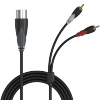 PROCAB CLA703/1.5 XLR male - 2 x RCA/Cinch male 1,5 meter