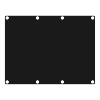 CAYMON CASY 301/B CASY 3 space closed blind plate Black version