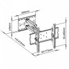  uchwyt mocowanie 
B-Tech Btech ART Uchwyt LCD AR-24 32-100 cali do 100kg regulowany