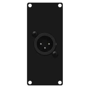 CAYMON CASY122/B CASY 1 space with XLR male to 3-pin terminal block Black version