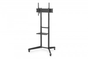 Stojak mobilny pojedynczy z półką DIGITUS 1xLCD max. 70 cali max. 50kg