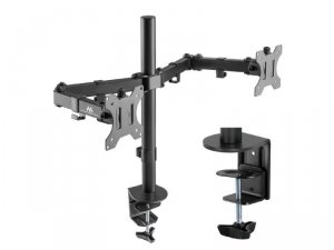 Uchwyt biurkowy na 2 monitory Maclean MC-884 17-32 cale 2x 8kg (max 16kg) VESA 75x75, 100x100