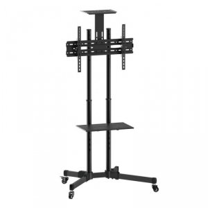 Stojak mobilny Techly 37 cali-70 cali 50kg, 2 półki