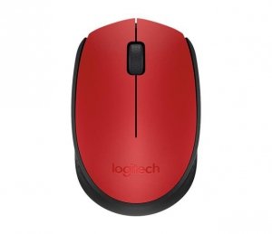 Mysz bezprzewodowa Logitech M171 optyczna czerwona