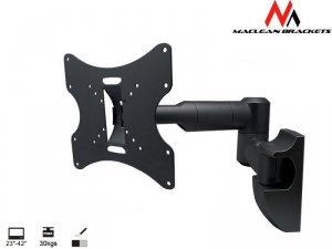 Maclean Uchwyt do telewizora  lub  monitora 23-42 cale 30 kg uniwersalny  MC-503A B czarny max vesa 200x200