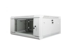 Lanberg Szafa instalacyjna wisząca 19'' 4U 600X600mm szara (drzwi        szklane)