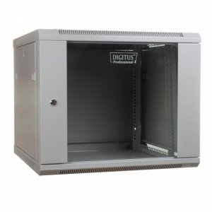 Digitus Szafa wisząca jednosekcyjna 19 cali 9U 501/600/450mm, drzwi szklane, szara (RAL 7035)