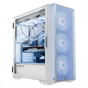 MODECOM Obudowa Komputerowa Horizon ARGB Flow Midi Biała