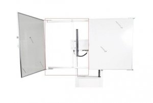 Rama skrzydła 75” dla serii DS1000 - kolor czarny