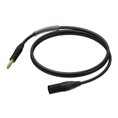 PROCAB PRA724/1.5 XLR male - Jack male stereo - UltraFlex™ 1.5 meter