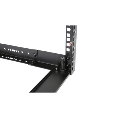 CAYMON OPR312A/B 19 cali in depth adjustable open frame rack - 12 unit - 300 ~ 450mm Black