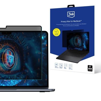 Filtr prywatyzujący, elektroststyczny - 3mk Privacy filter for MacBook Pro 16 cali 2021