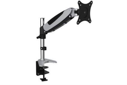 Ramię biurkowe pojedyncze z zaciskiem Digitus, 1xLCD, max. 27 cali, max. 8kg, uchylno-obrotowe 360° PIVOT