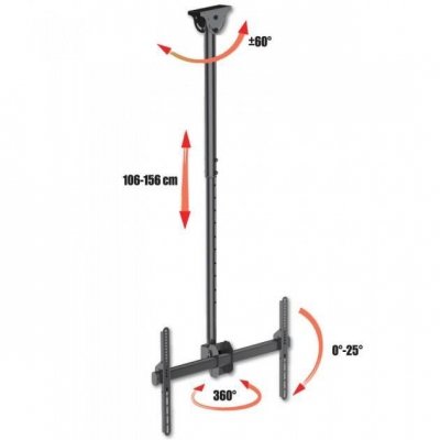 Uchwyt sufitowy Techly 37 cali-70 cali, 50kg regulowany