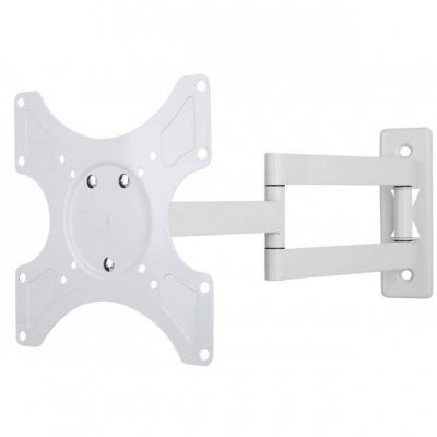 Uchwyt ścienny Techly LCD/LED 19 cali-37 cali 25kg, obrotowy,biały