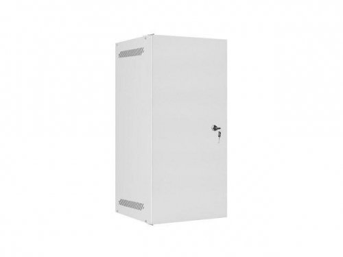 Szafa instalacyjna Rack wisząca 10 cali 12U 280x310mm szara Lanberg (flat pack) drzwi metalowe