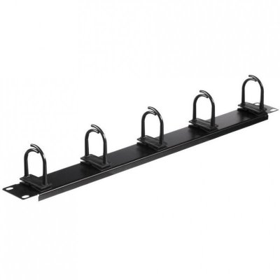 Organizator kabli 19&#039;&#039;/1U - czarny Netrack