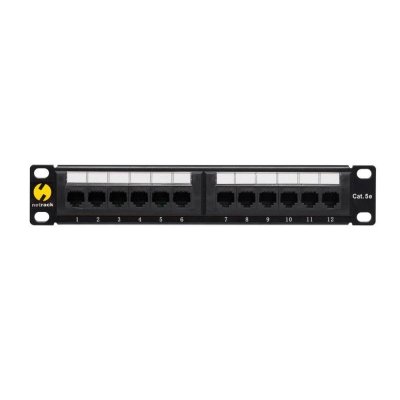 Patch panel 10&#039;&#039; Netrack 12-portów kat. 5e UTP