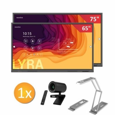 Zestaw Monitor Interaktywny Lyra TT-7521Q + Lyra TT-6521Q + kamera Innex C570 + wizualizer Ideao DC400