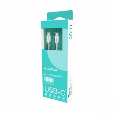Adata Kabel USB-C do USB-C 2.0/100W 200cm biały
