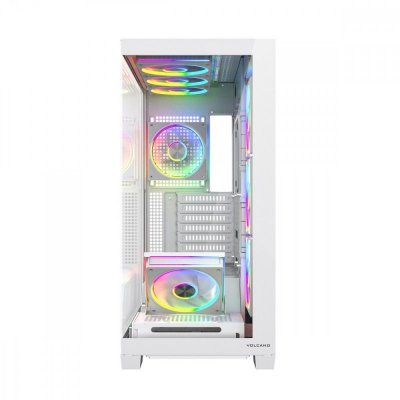 MODECOM Obudowa PC VOLCANO STELLAR PLUS ARGB MIDI 8F Biała