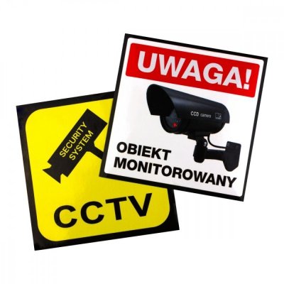 CEE Atrapa kamery tubowej diody IR LED, IR1800 B czarna, zasilanie 2xAA, ABS