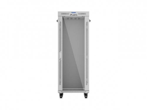 Lanberg Szafa instalacyjna rack stojąca 19" 32U 600x600 szara drzwi     perforowane LCD ( Flat pack)