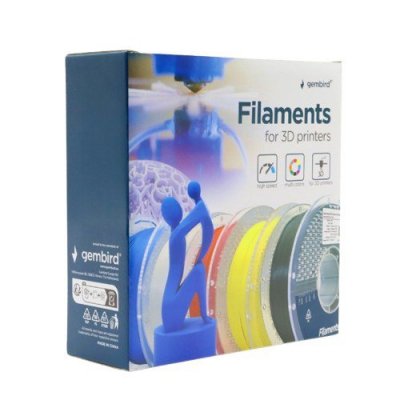 Gembird Filament PLA High Speed, 1,75 mm, 1 kg, żółty